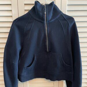 Lululemon Scuba Oversized Funnel-Neck Half Zip, XS/S, True Navy
